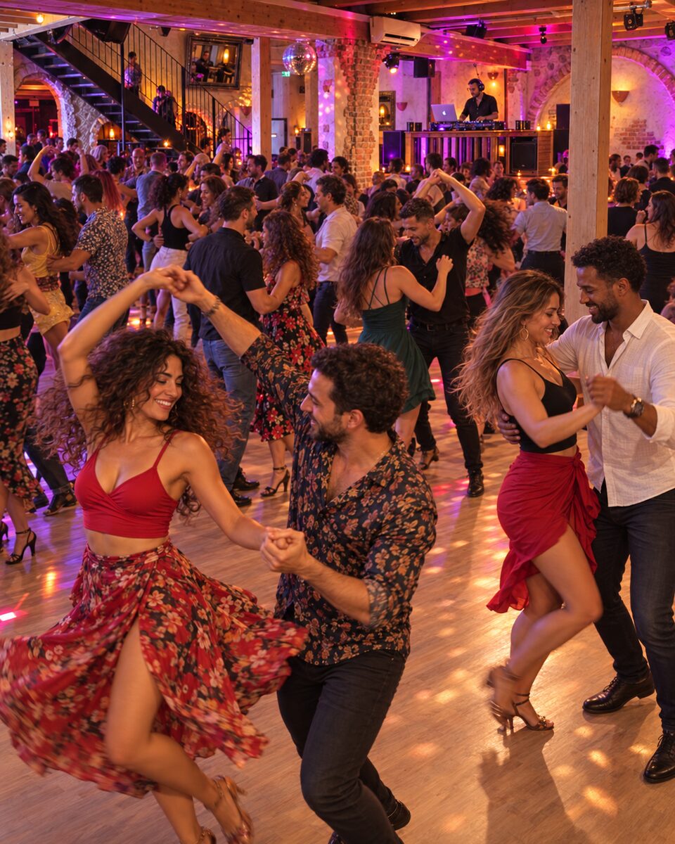 Salsa Party in der Cantina Charlotta